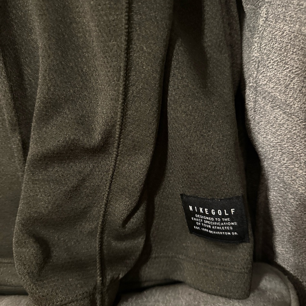 NIKE GOLF MENS XL GREY BLACK PULLOVER - Picture 2 of 6